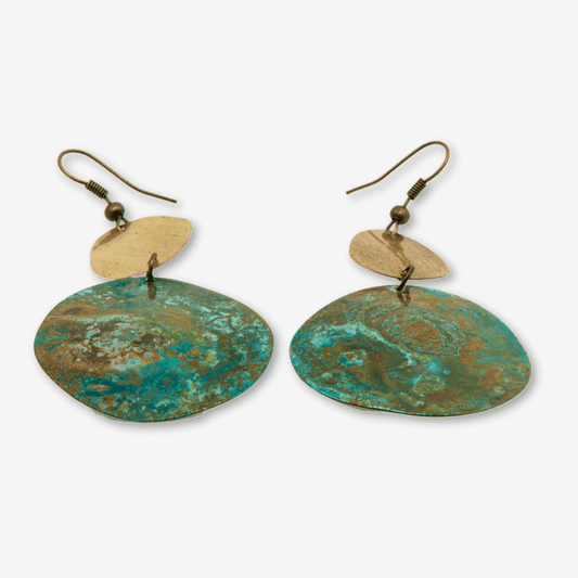 Emerald Oasis Marbled Earrings
